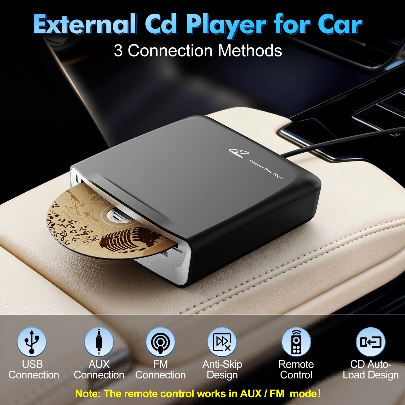 Amazon.co.jp: Lehwey (リーウェイ) 車用外付けユニバーサルCD